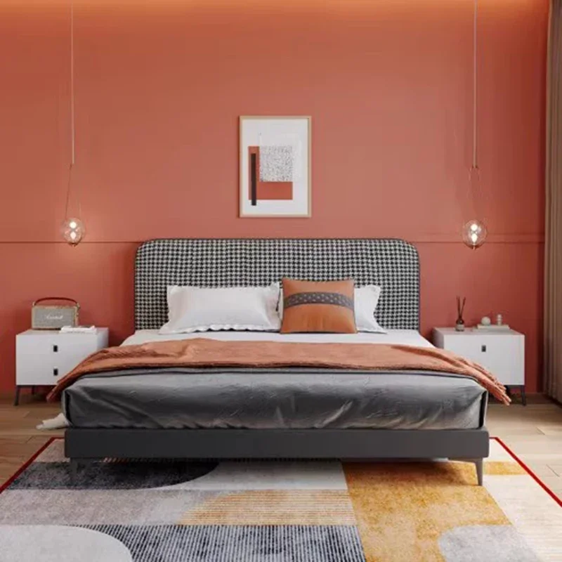 

Японская деревянная кровать для массажа, простой дизайн, экономия пространства, современное изголовье, двуспальная кровать, уникальная мебель