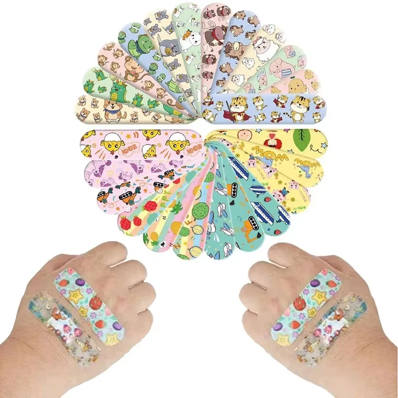50/100/150/200Pcs Cartoon Animal Pattern Waterproof Hemostatic Children'S Adhesive Tape, Wound Sticker, Children'S Plaster