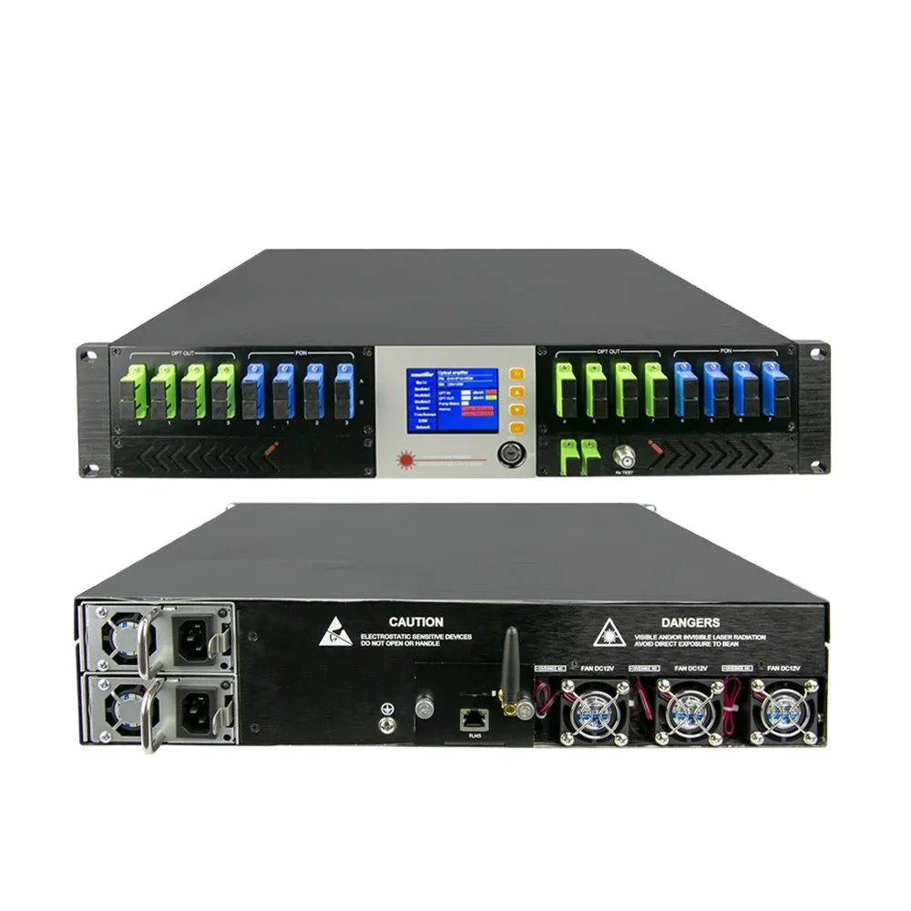 WSEE professional manufacturer EDFA GPON OLT Network PON WDM1550nm high power dbc WDM EDFA 4 port 16dbm edfa