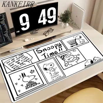 可愛史努比創意酷炫滑鼠墊 XXL 大號電腦桌墊 卡哇伊辦公室鍵盤防滑墊 可愛卡通滑鼠墊 12 最佳銷售 可愛滑鼠墊 - №9