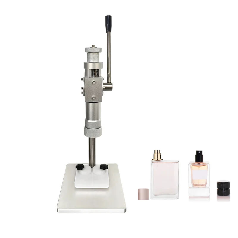 Dual Use Manual Perfume Capper Lid Locking Sealer Sprayer Collar Metal Glass Bottle Press Crimping Machine