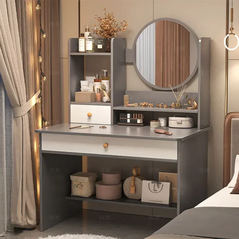 Bedroom Antique Dressing Table Vanity Mirror Drawer Classic Dressing Table European Drawer Storage Aparadores Furniture Makeup image 4