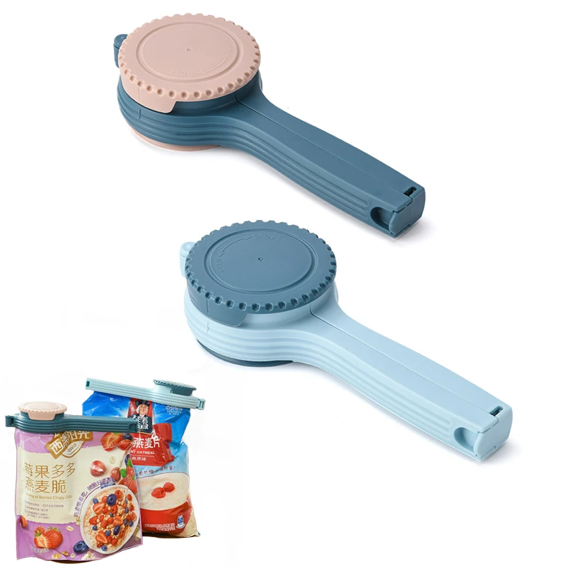 Reuseable Bag Clip Snack Fresh Food Storage Sealing Kitchen Mini Sealer Food Clip with Cap Type Spray Nozzle Moistureproof