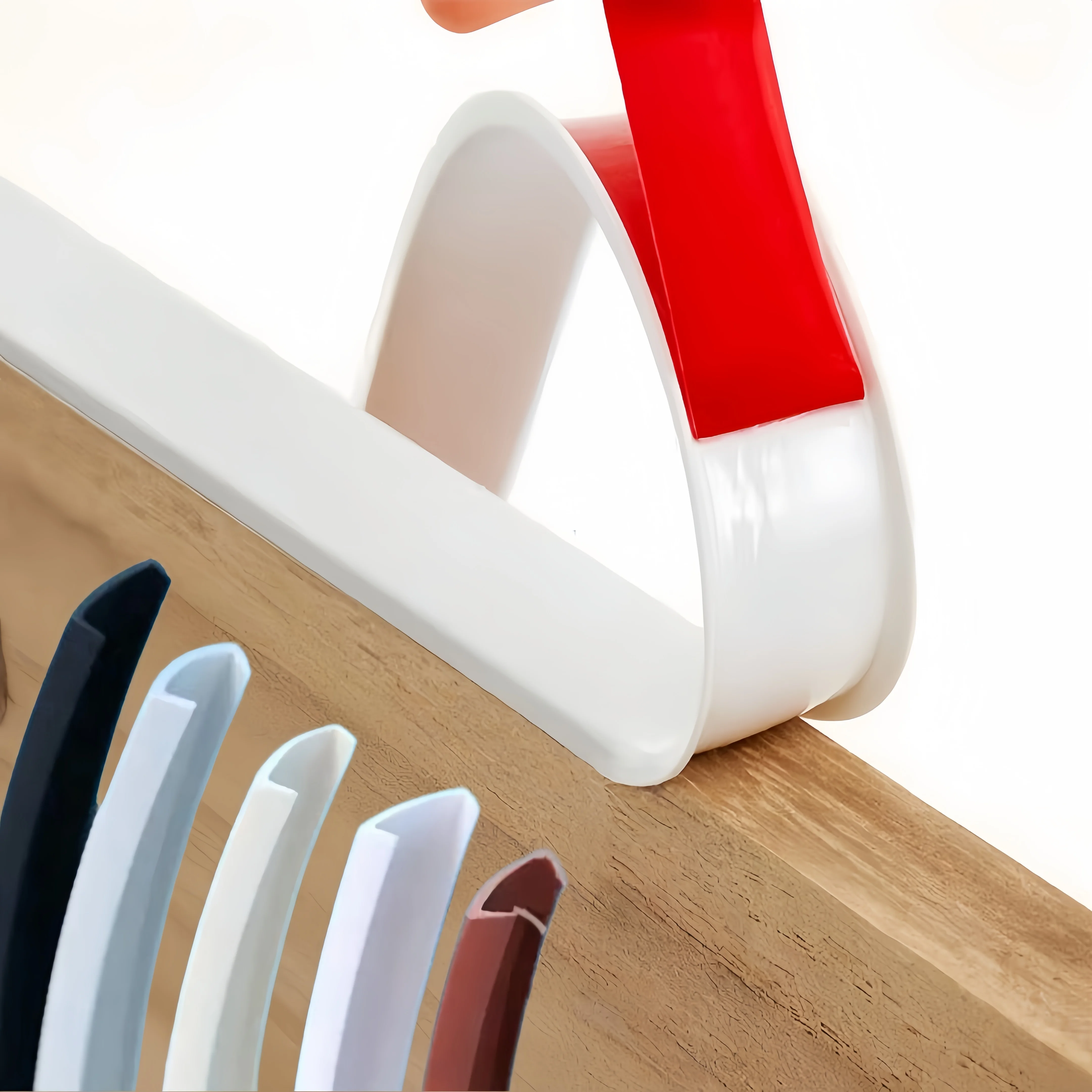 Flexible Wood Board Furniture Corner Edging Anti-Collision Protector Self Adhesive Cabinet Repair Restoration Tape Safety Tool