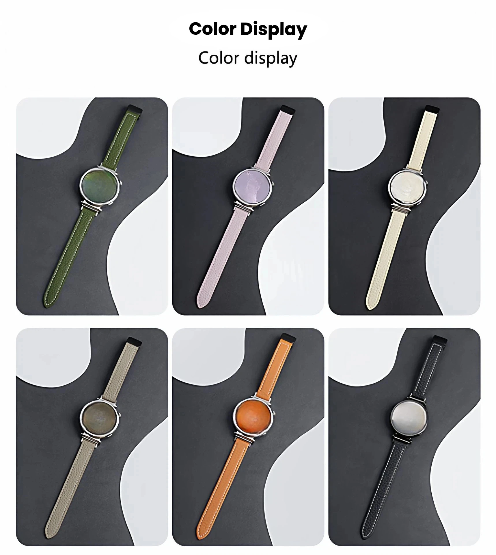 

18mm20mm 22mm Suitable for Huawei Watch Strap GT5 Leather New Huawei GT6 Genuine Leather GT4 Litchi Pattern Advanced watch strap