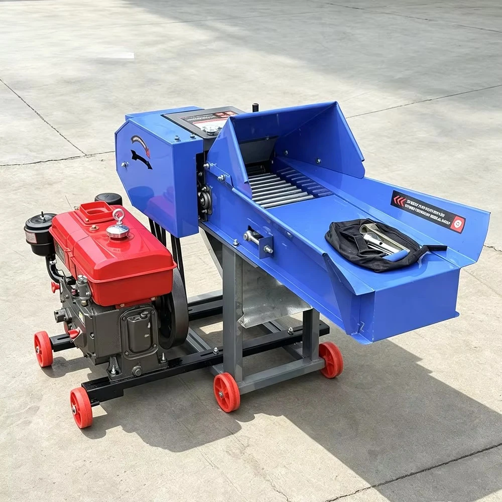 Efficient Small  Chaff Cutter Machine for Grass Straw and Forage Cutting Animal Feed Processing Equipment