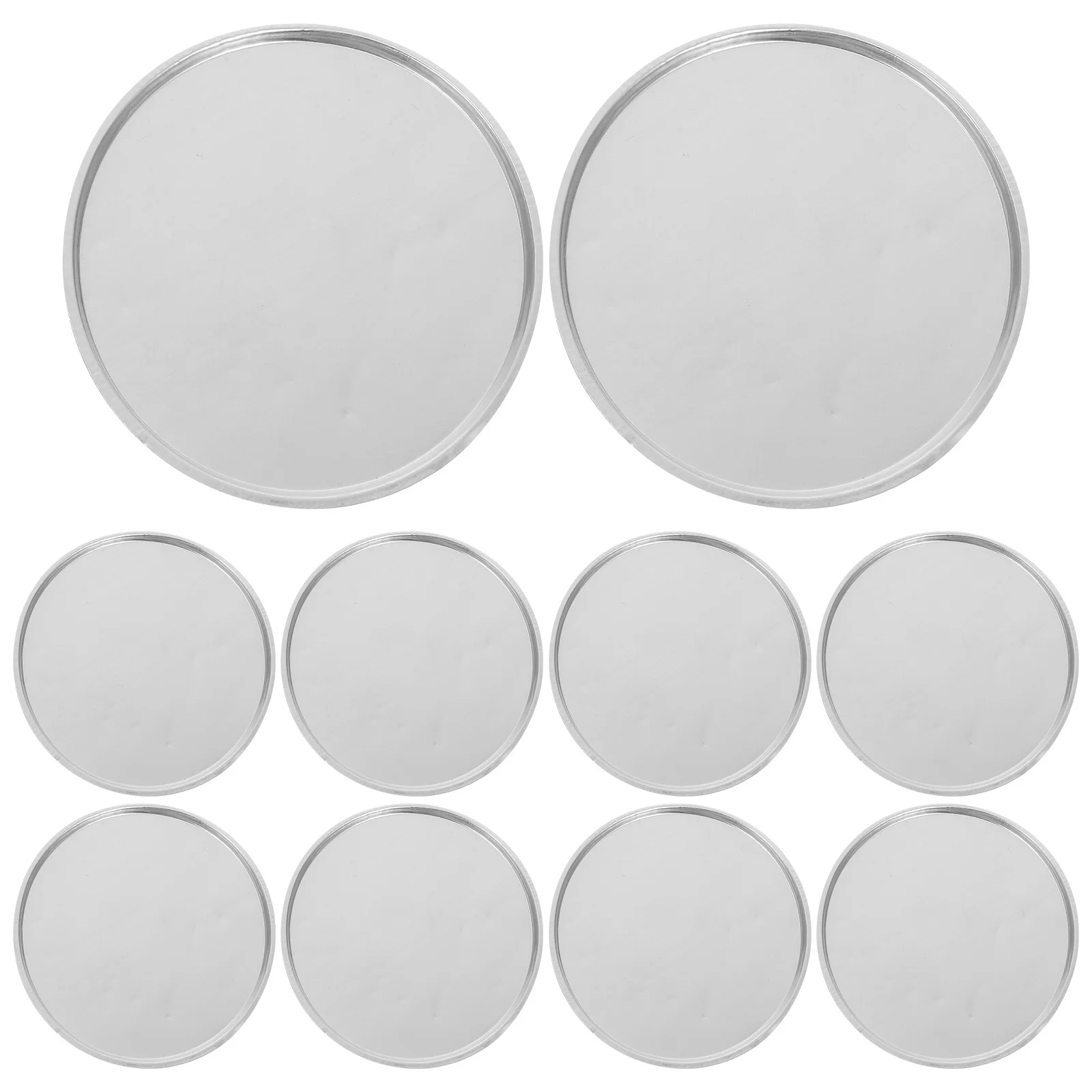 

10Pcs Shallow Weighing Dishes 50Ml Aluminum Reusable Lab Weigh Boats for Precise Sample Measurement Chemistry Balances