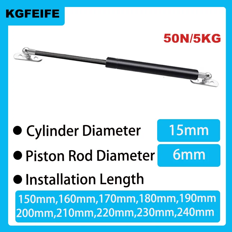 

1PC 150-240mm 5kg/50N Universal Strut Bars Furniture Strut Bar Gas Shock Absorber Hydraulic Lift Kitchen Cabinet Hinge