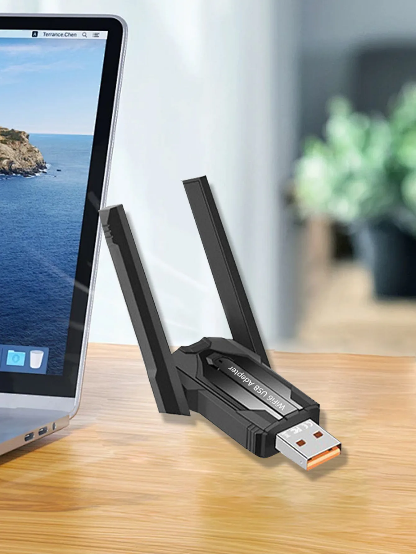 

WiFi6 driver-free dual-band 5G network card, Bluetooth 5.4 dual-in-one design, 1300Mbps high-speed USB receiver