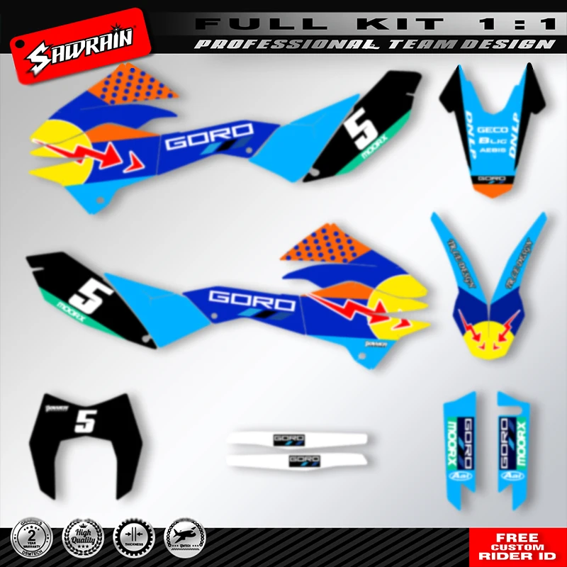 Sawrain Personnalisé Moto vecFond Autocollant Analyste Pour KTM SMC-R 690 2012 2013 2014 2015 2016 2017 2018