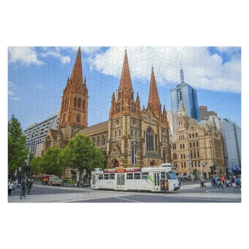 

Downtown Melbourne Jigsaw Puzzle Custom Gifts Photo Personalized Gifts Puzzle