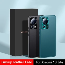 Luxury PU Leather Case For Xiaomi Mi 13 Lite Case Stylish Soft Phone Cover For Xiaomi 13 Lite 5G Capa Silicone Protection Bumper