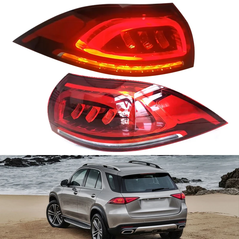 For Mercedes-Benz GLE W167 2020 2021 2022 2023 LED Tail Lights Rear Lamp with Driving Lamp Brake Lamp W1679063104  W1679063204