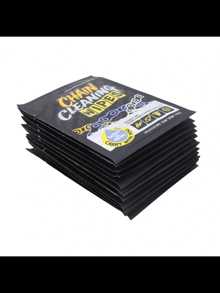 AliExpress NONE 12pcs Bike Chain Cleaning Wipes Individually Packaged Efficient Dirt Removal Motorcycle Wipes for Chains Engines Hubs