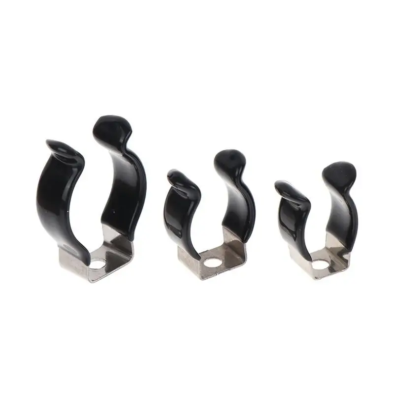 Plastic Dipped U Clamps 5Pcs T5-T10 Type U Clips Holder Stable Lamp Support Lampholder for Automotive Lighting Installation