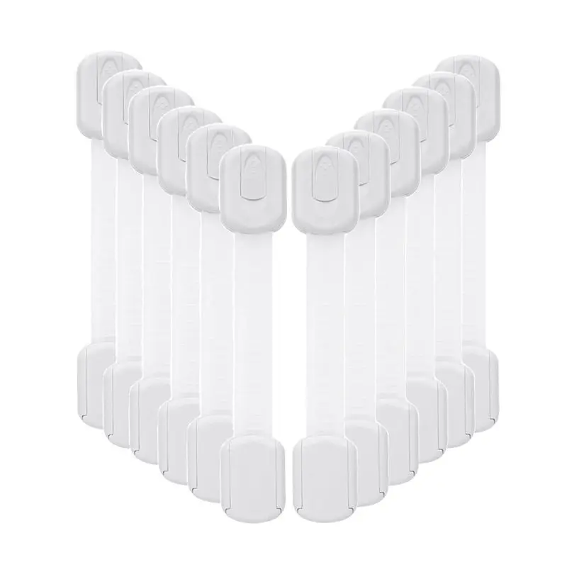 12-pcs-baby-proofing-cabinet-strap-locks-kids-proof-kit-child-safety-drawer-cupboard-oven-refrigerator-adhesive-locks