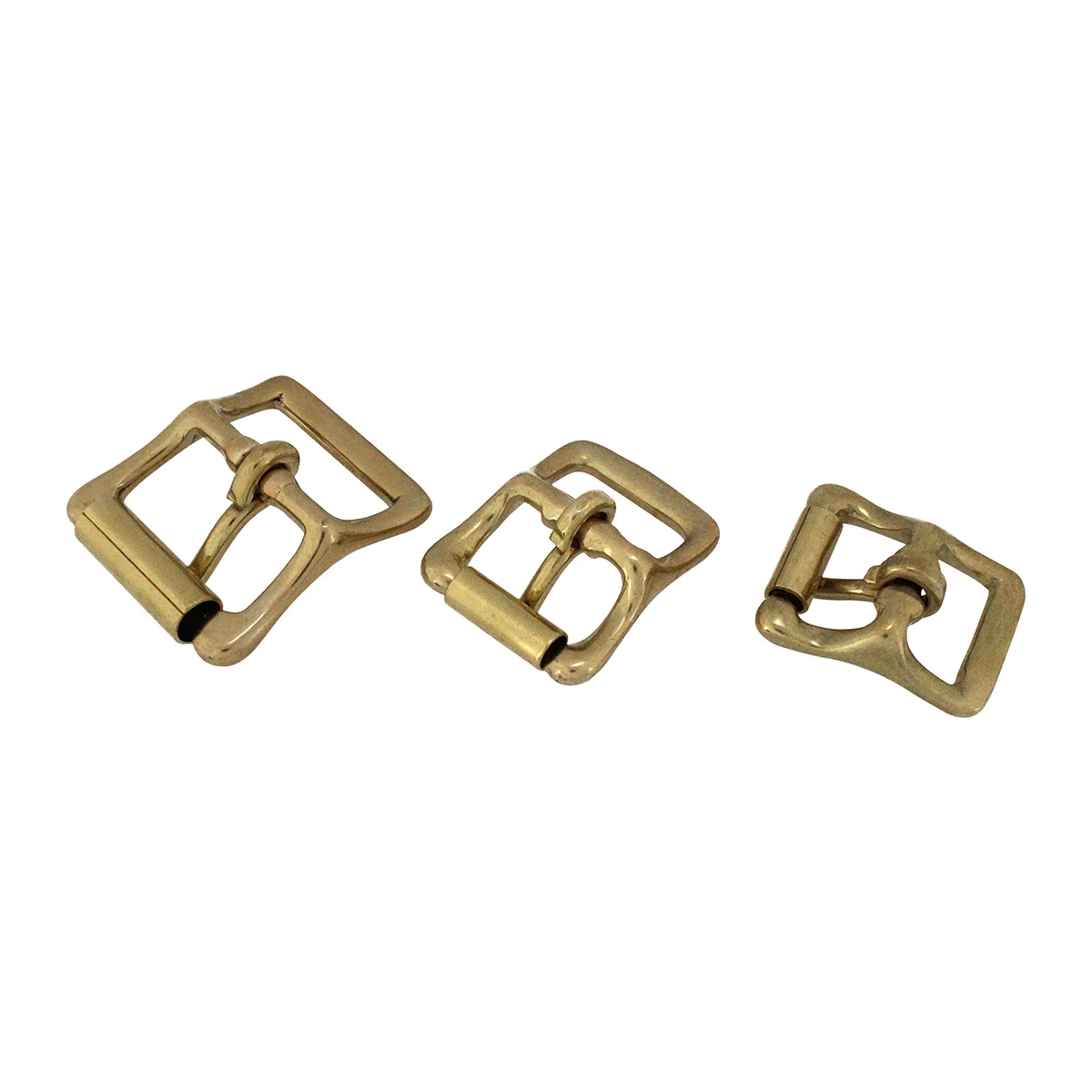 1pcs Solid Brass Roller Buckle Single Pin Middle Center Bar Buckle for Leather Craft Bag Belt Strap Halter Harness Leather Craft