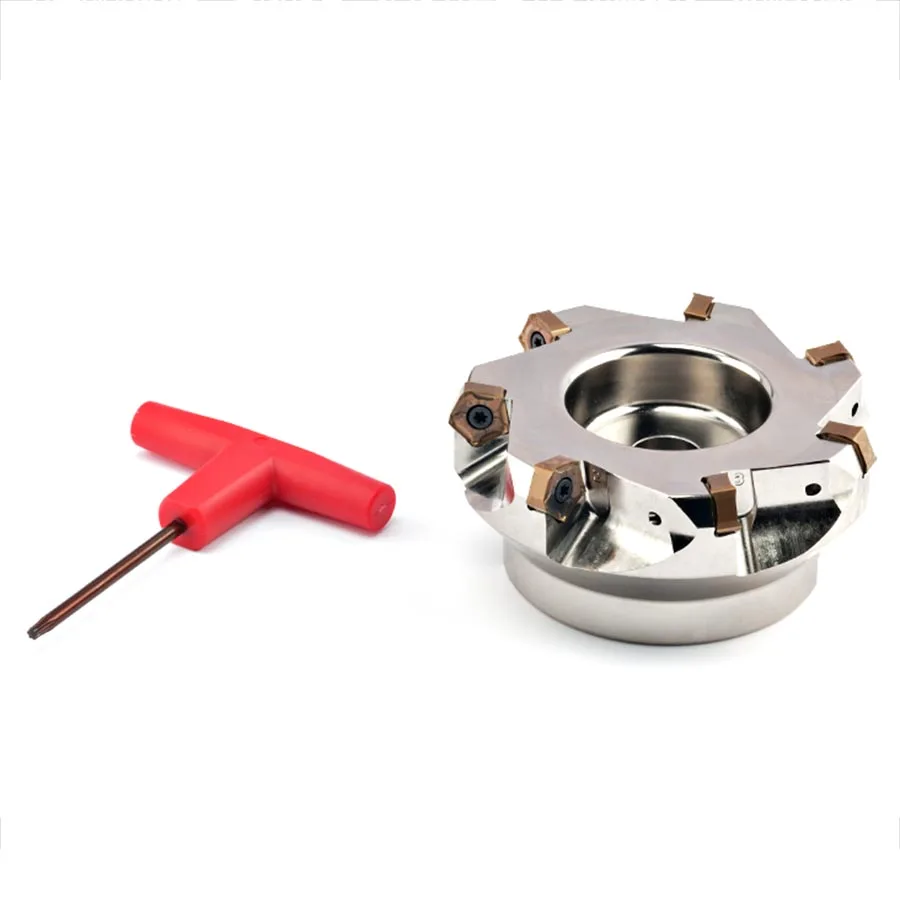 Phay Cutter Đĩa MFPN66-050R-4T 063R-5T 080-27-6T CNC Phay Mặt Phẳng Nhanh Chóng Thức Ăn Mở Thô PNMU Hai Mặt Chỉ Số Dao Phay Chèn