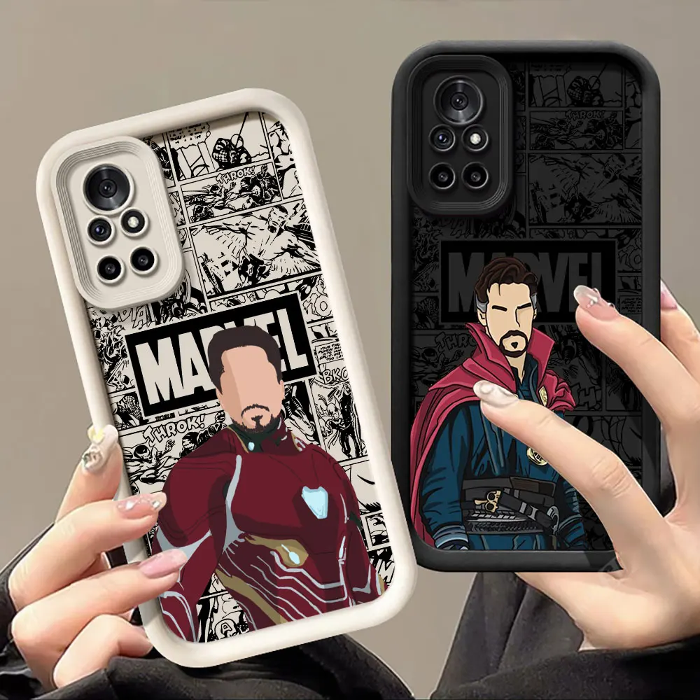 The Avengers Case For Xiaomi Redmi Note 14 13 12 11 Pro 9 8 10 Pro 12S Marvel Heroes Faceless Cover for Redmi 13C 14C Soft Funda