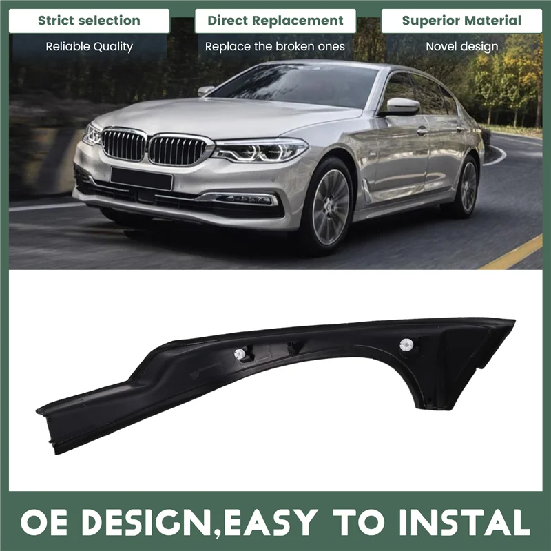حار بيع-1 زوج الخلفي الجذع المياه قناة بالوعة الكسوة لسيارات BMW 5 'M5 G30 G38 2017-2020 51497400595 51497400596 التمهيد الكسوة ، 1