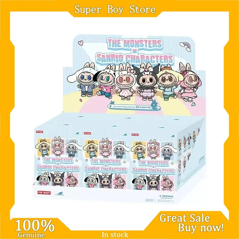 

Коллекционная виниловая фигурка-подвеска Pop Mart Labubu, плюшевый брелок Sanrio Stitch Blind Box Macaron Front Energy, подарок-сюрприз для девочек