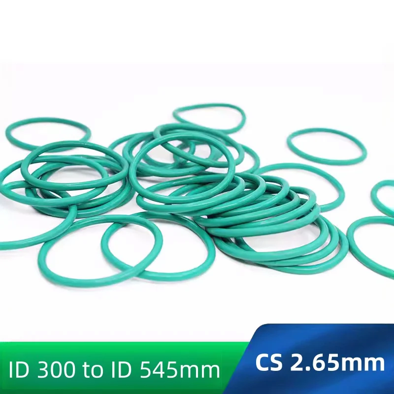 

Custom FKM O-rings CS 2.65mm Fluoroelastomer Gasket Chemicals Oils High-temperature Corrosion Resistance Green