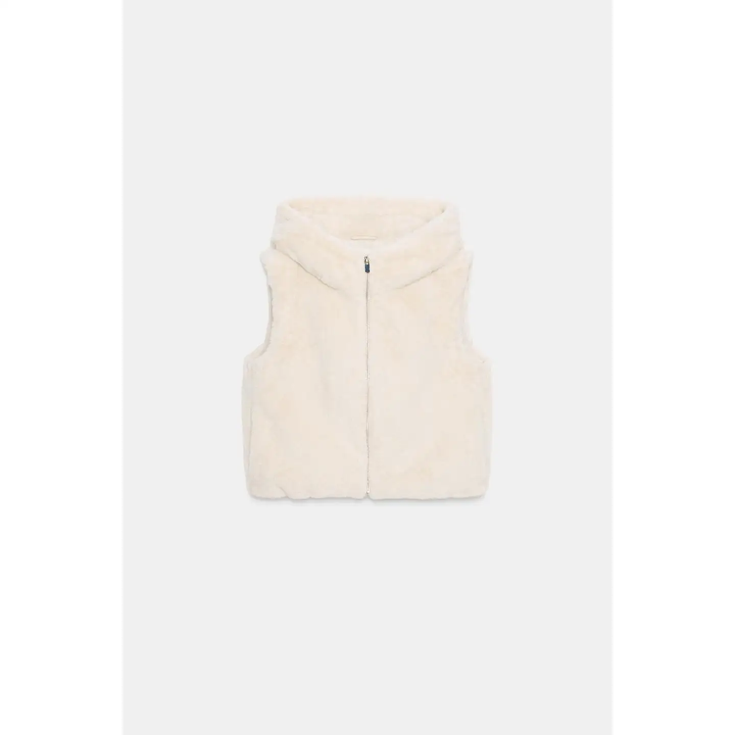 

Ранняя осень, жилет с эффектом искусственного меха, эластичный подол, дизайн с застежкой, женское орто-пальто без свека, застежка-молния, чистая одежда...