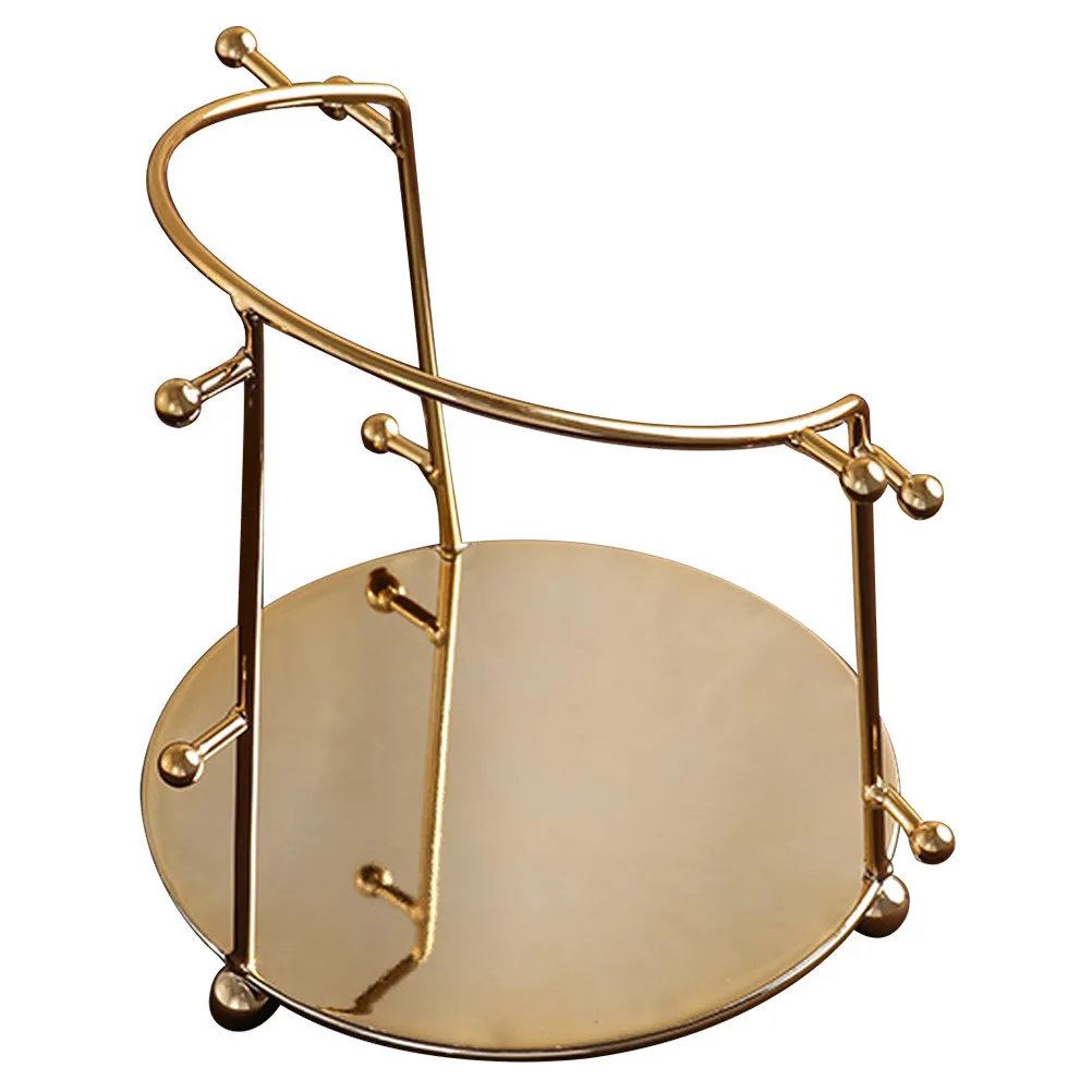 

Metal Crown Display Rack for Women Headband Organizer Minimalist Tiara Stand Hair Accessories Holder Compact Lightweight Vanity