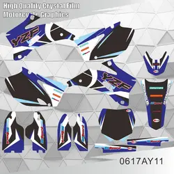 Full Graphics Decals Stickers Background Custom Number For YAMAHA YZ250F YZ450F YZ 250F 450F YZF 250 450 2006 2007 2008 2009