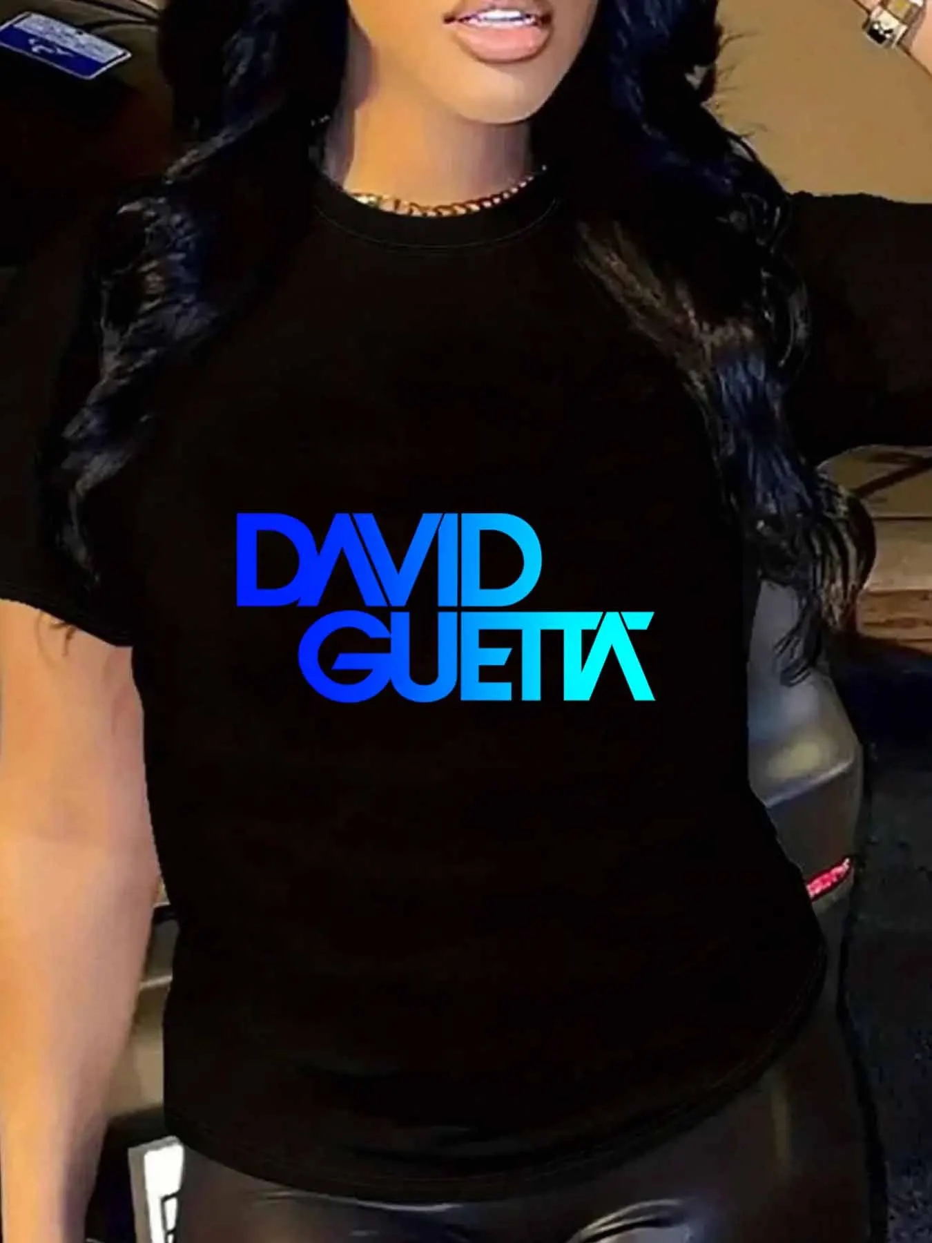 

【WY102148】Женская футболка больших размеров с круглым вырезом и короткими рукавами, эластичными полурукавами и модными принтами