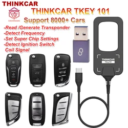 New THINKCAR TKEY 101 Key Programmer Universal Smart Key Programmer TKEY101 with 6 Unit Remote Keys Support Anti-Theft Systems