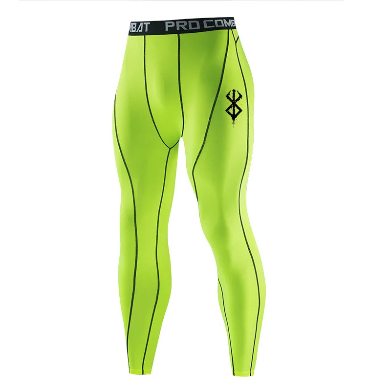 Men's Quick Dry Running Leggings Gym Fitness Tights Workout Training Jogging Sports Pants Fashion Compression sweatpants image 5