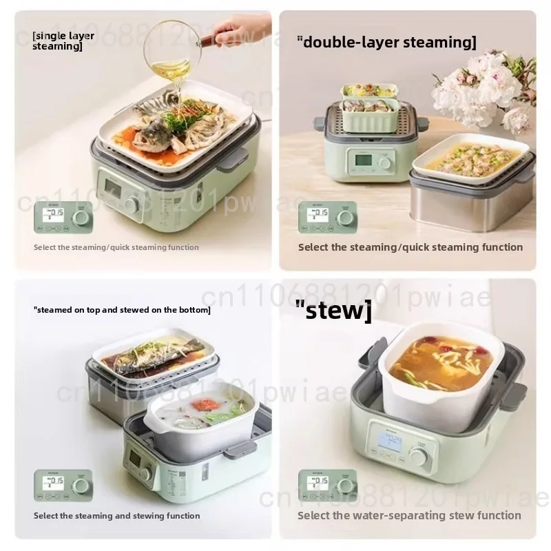 Stainless Steel Electric Steamer Multifunctional Household Integrated Large-capacity Steamer Automatic Reservation Steamer G68