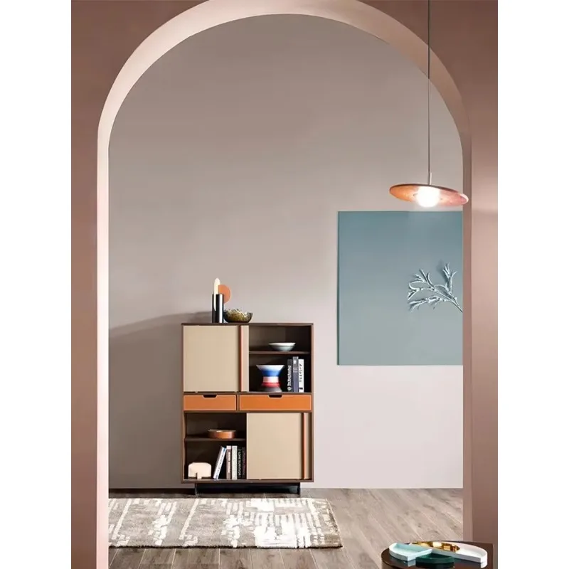 Simple And High Dining Side Cabinet Small Apartment Living Room Household Multi-functional Storage Cabinetx8