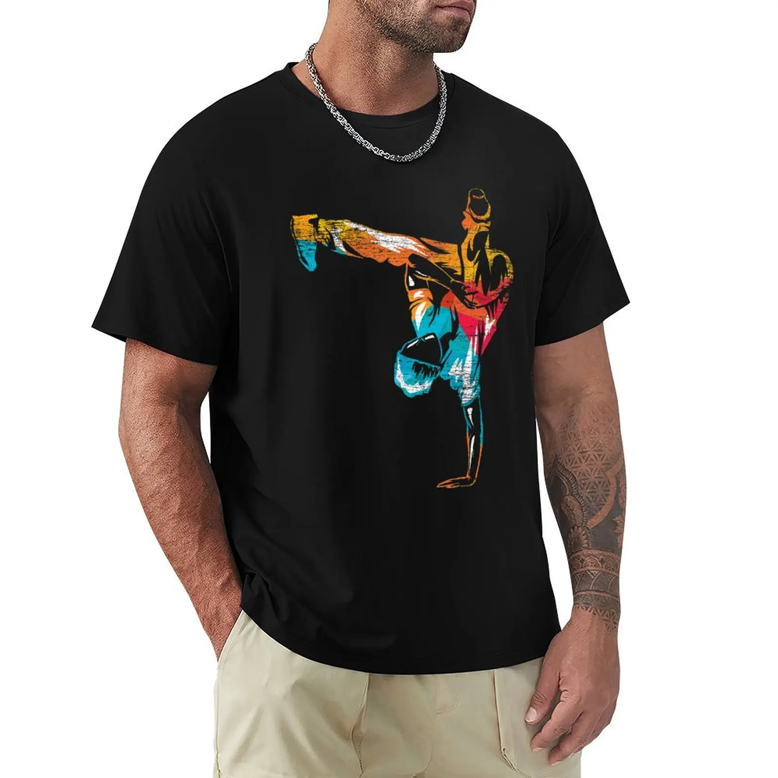 

Breakdancing B-boy T-Shirt T-shirts oversize anime figures mens graphic t-shirts funny