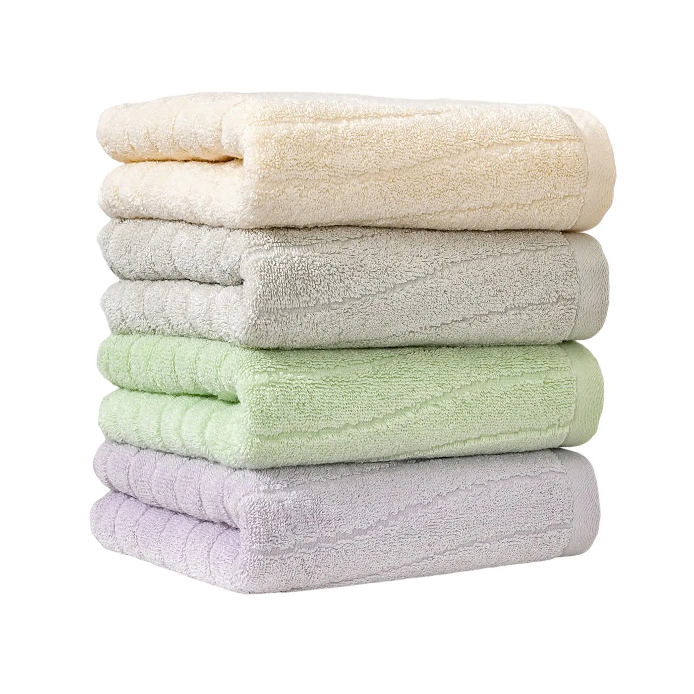 100% Cotton Facial Towel — Absorbent, Home-Use Hand/Face Towel, Class A Certified, Non-Pilling
