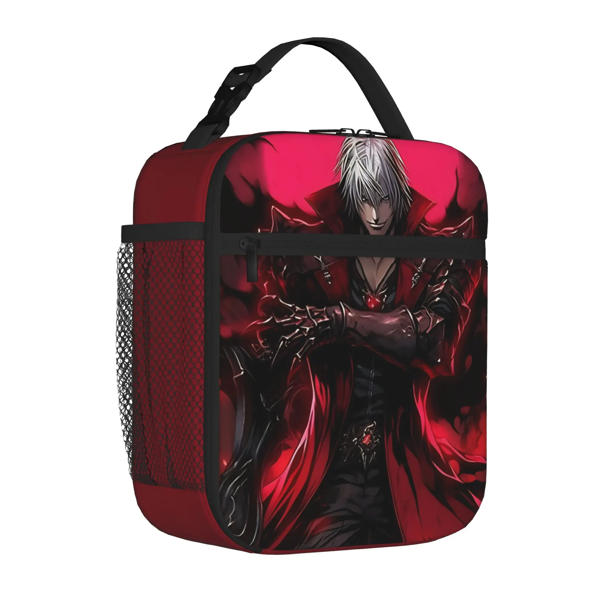 1 Piece Zipper Closure monster hunter Storage Bag Pocket D-Devil May Cry School Lunch Food Box Reusable For Lunch Food Bag