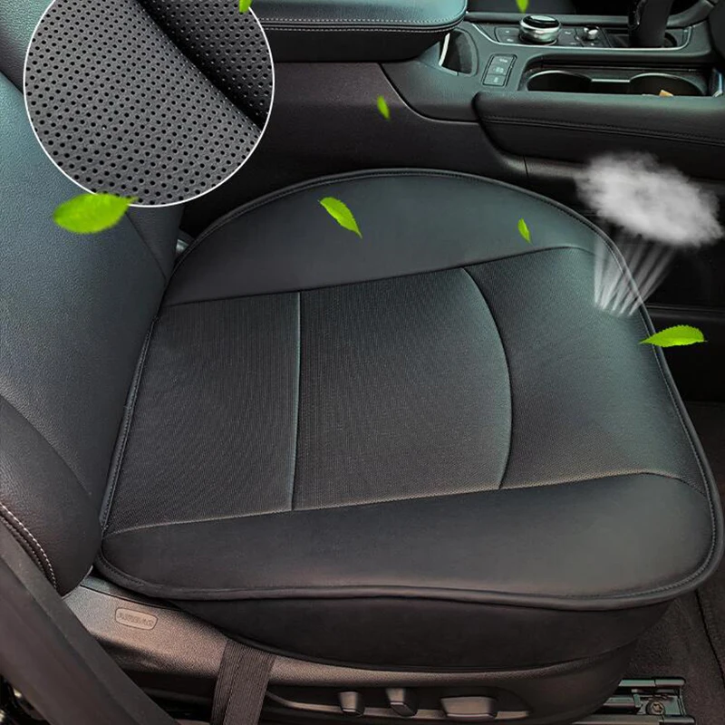 PU Leather Car Front Seat Cover Auto Car Cushion Covers Breathable Universal Car Seat Cover Protector Mat Fit for Most Cars