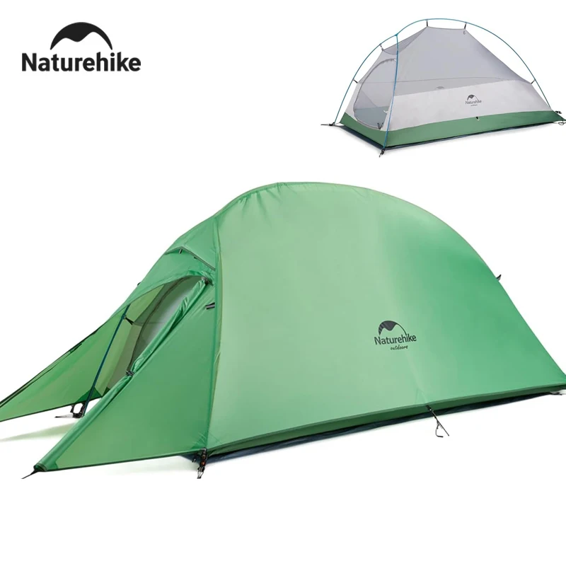 Naturehike Cloud Up Camping Tent Waterproof Easy Build Beach Tent Outdoor 1 Person Portable Large Space Hiking Backpacking Tents