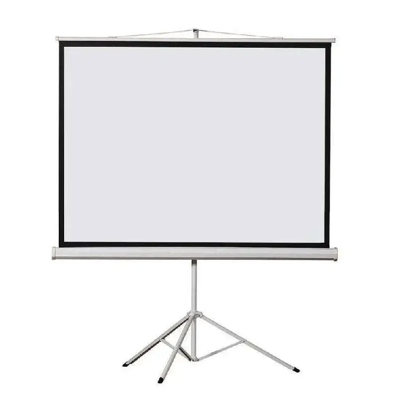 

120-Inch outdoor/indoor portable and foldable projector projection screen tripod stand for conference rooms