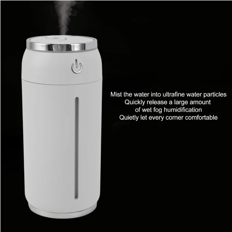 مرطب صغير الحجم محمول USB 7 ألوان خفيف للمكتب وغرفة النوم وهواء السيارة