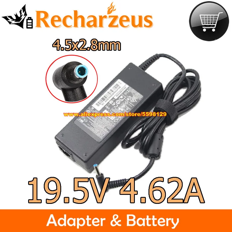 

Genuine 19.5V 4.62A 90W Adapter PA-1900-34HE PPP012L-E PA-1900-18H2 For ENVY 15Z-J100 15T-K100 17T-J100 PAVILION 14/15/17 Series