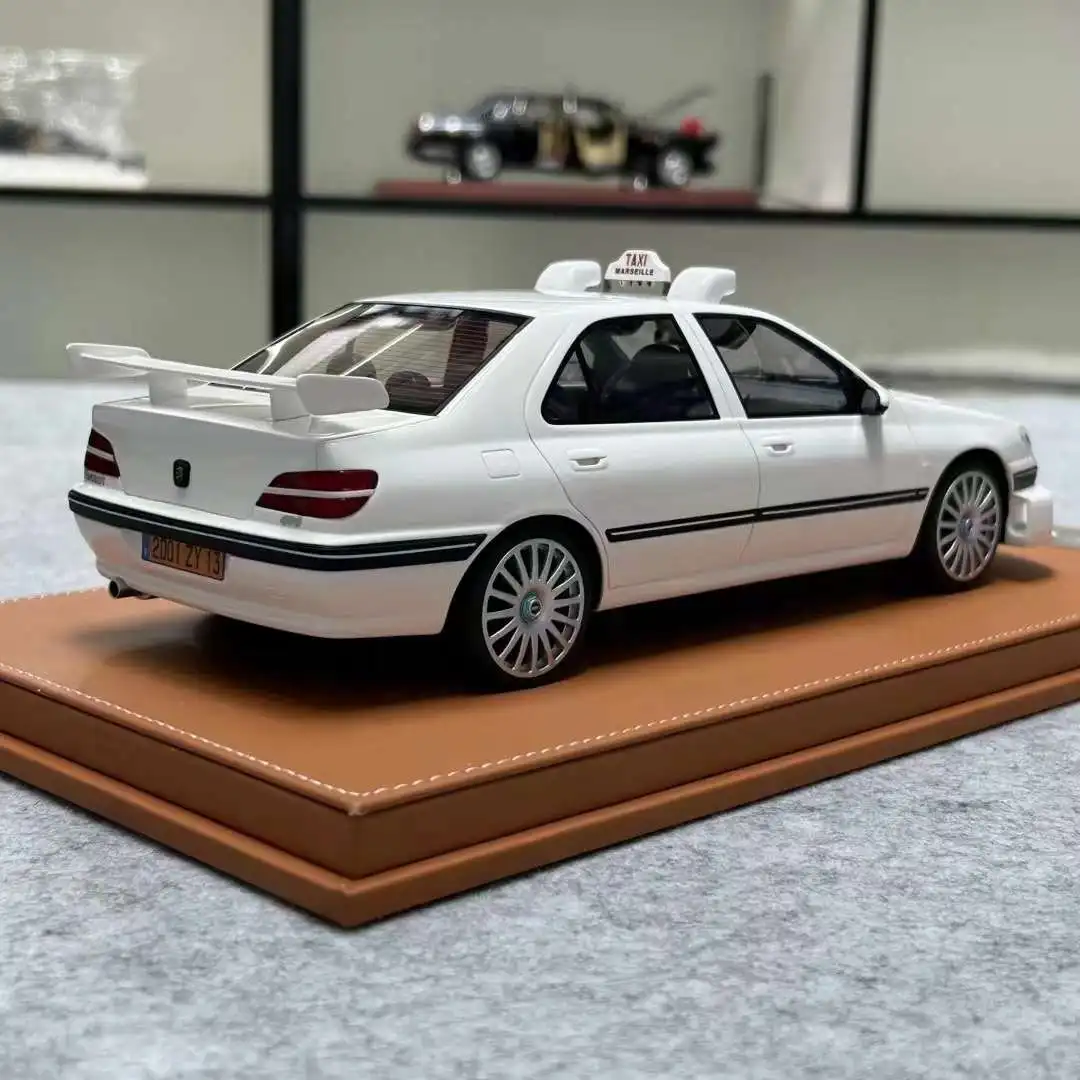 VEHICLE Art 1:18 For Peugeot 406 TAXI REF 684 Resin Diecast Model Car Toys Gifts Hobby White Ornaments Display Collection