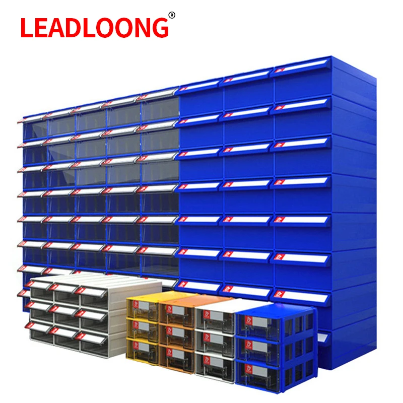 F1 6pcs Plastic Desktop Storage Drawer Stackable Organizer Box Great For Storing Hardware Mall Parts 180*95*50MM/7*3.7*2 Inch