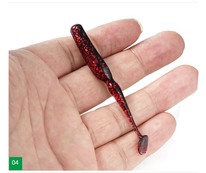 SUNMILE Swing Bait 7 cm Angelköder Künstliche Köder Wobbler Weiche Köder Shad Karpfen Silikon Angelköder – Detail 10