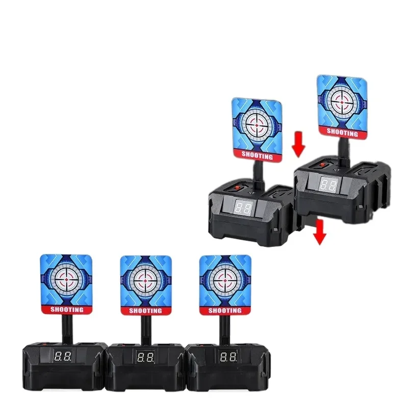 Jouets de cible d'enregistrement à réinitialisation automatique 1-n pour enfants, jeux de balle d'eau douce Eva, arme, pistolet, fusil, planche de tir pour NerfsCs Go, cadeau pour garçons