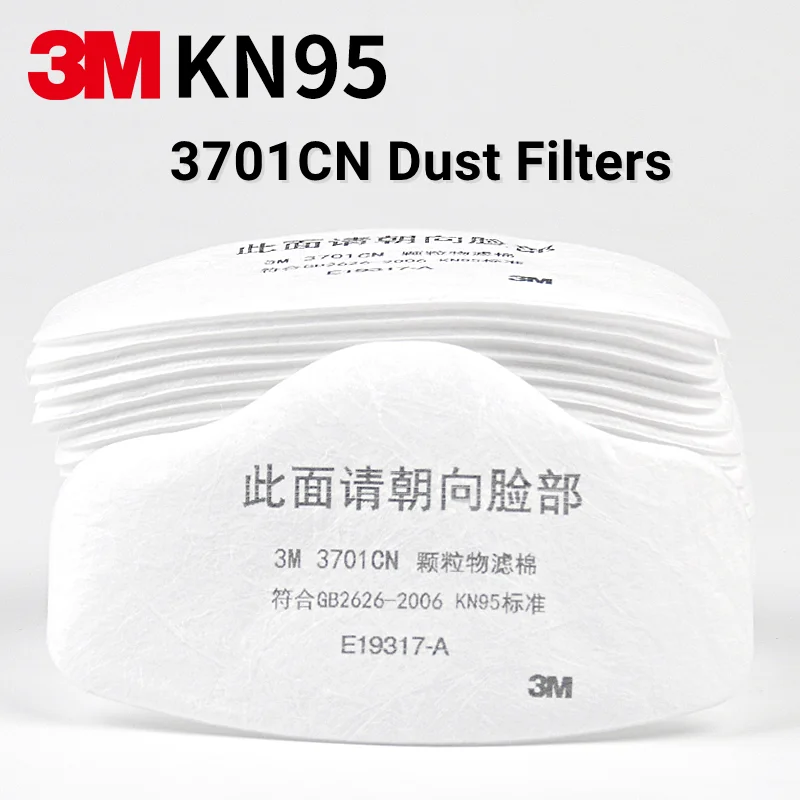 3M Gas Mask Filter 3701 for Mask 3200 Series Respirator Anti Static High Electrostatic Dust Particulate Protection 10pcs/Lot