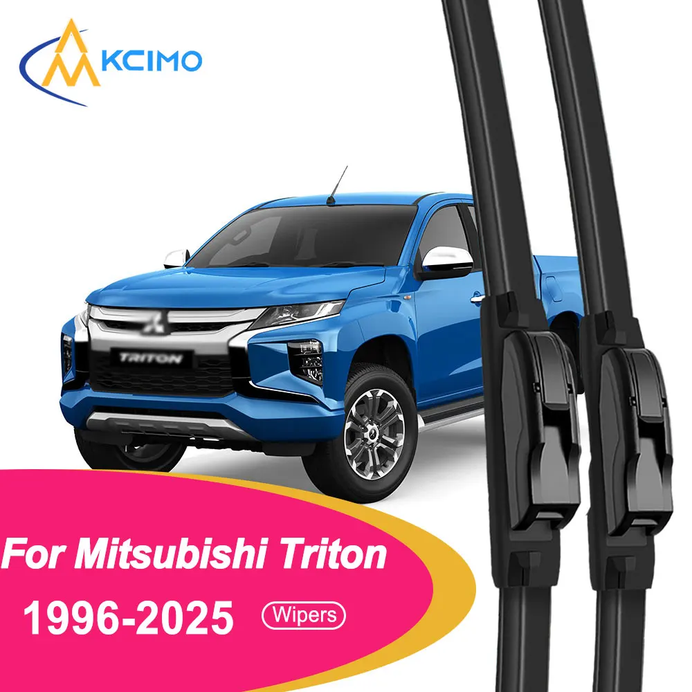 

For Mitsubishi Triton 1996-2025 Front Windshield Wiper Blades 2pcs Quiet Rain Windscreen Window Accessories