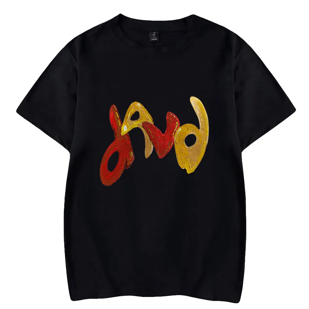 

D4vd Rapper HipHop Cantor Merch Impressão T-shirt Unisex Moda Engraçado Casual HipHop Estilo Manga Curta Tee