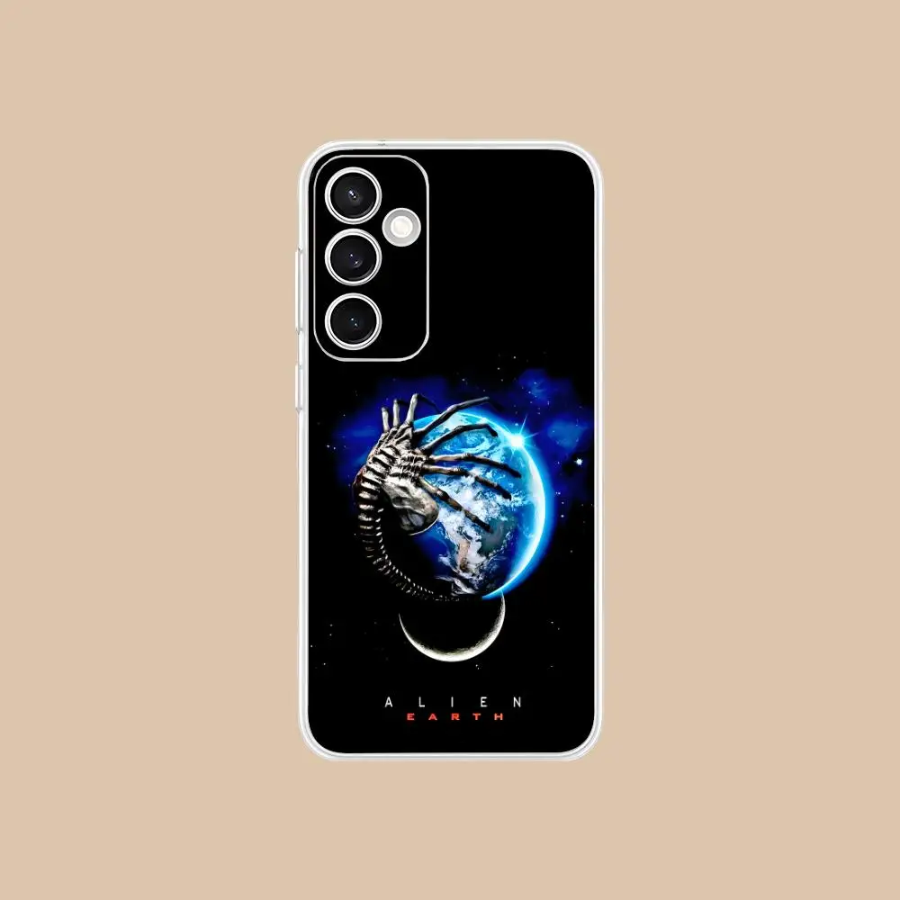 Alien Earth Mobile Cell Phone Case for Samsung Galaxy S25 S24 S23 S22 S21Plus FE Ultra Clear Colorful Cover Cover Pretty